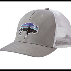 Patagonia Fitz Roy Bison trucker hat- Drifter Gray
